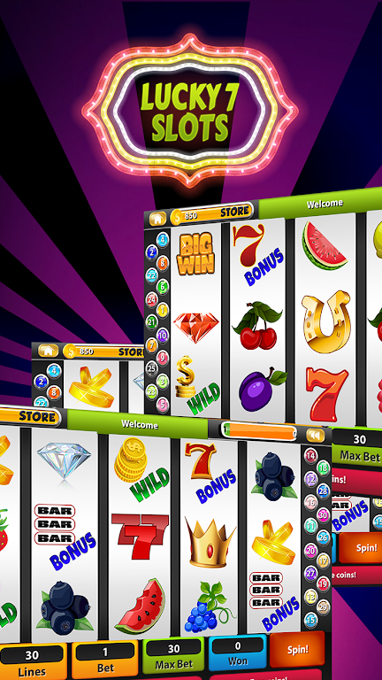 Lucky 7’s Slot Machines 스크린샷 2