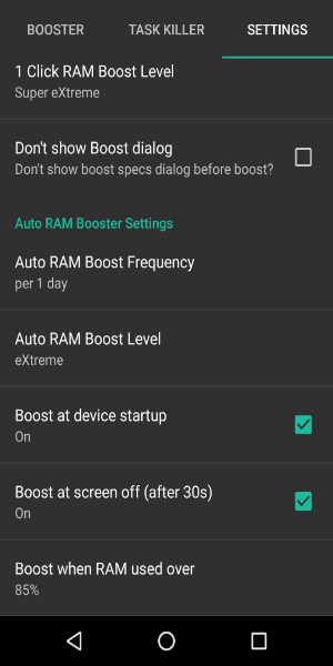 RAM Booster eXtreme Speed Tangkapan skrin 2