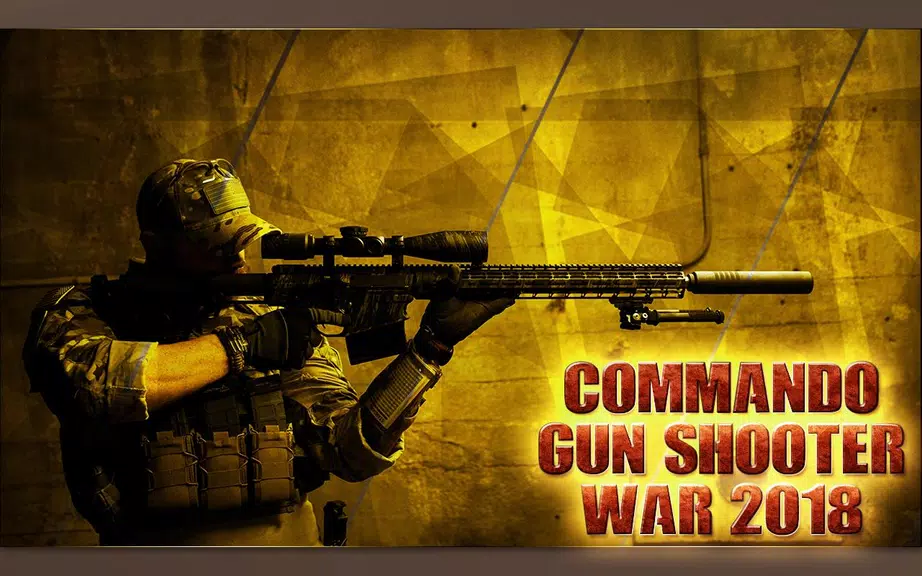 Commando Gun Shooter War 2018 Schermafbeelding 0