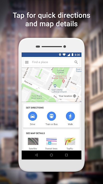 Google Maps Go ဖန်သားပြင်ဓာတ်ပုံ 0