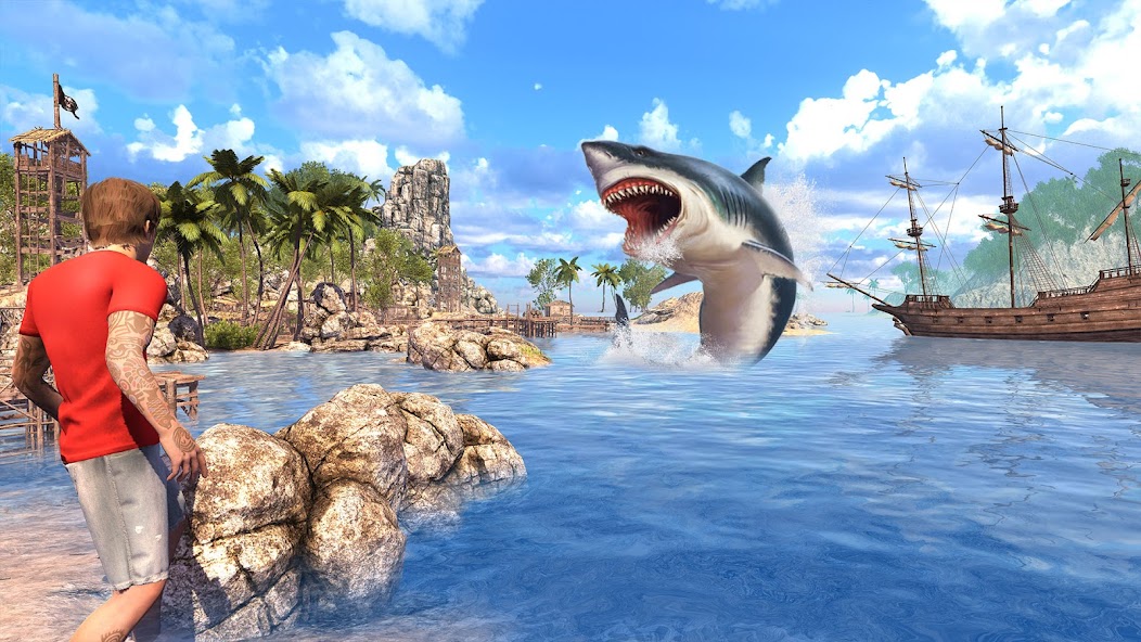 Angry Shark Games: Game 2024 Mod 螢幕截圖 0