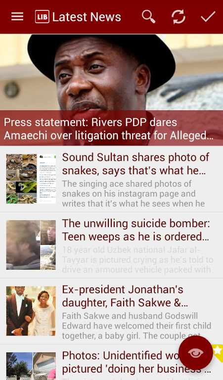 Linda Ikeji Blog Schermafbeelding 2