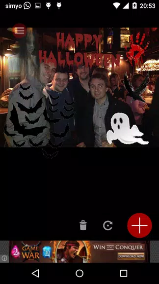Halloween Photo stickers Tangkapan skrin 0