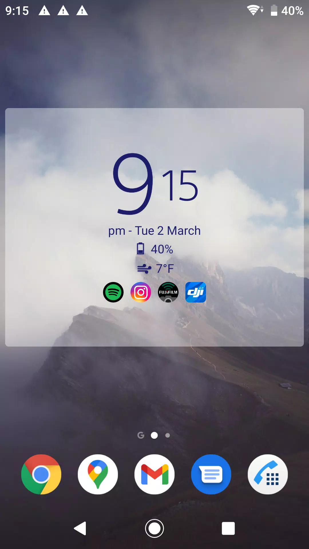 Digital Clock & Weather Widget スクリーンショット 1