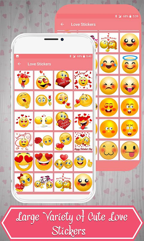 Love Stickers and Free Stickers - WAStickers スクリーンショット 0