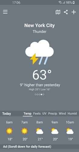 Weather Sky: Weather, Radar 스크린샷 1