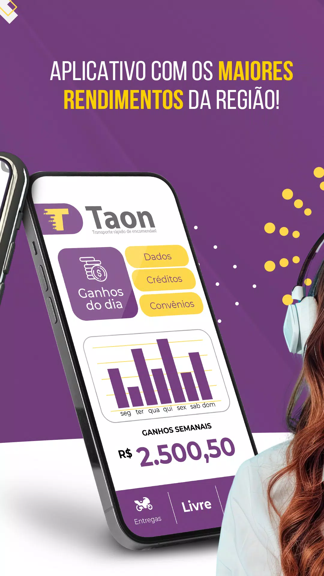 Taon Delivery para Entregador 螢幕截圖 3