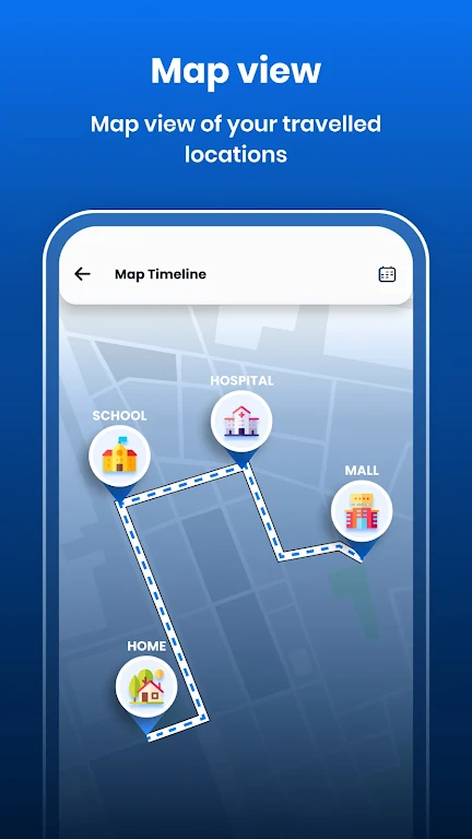 My Location Timeline on Map স্ক্রিনশট 0