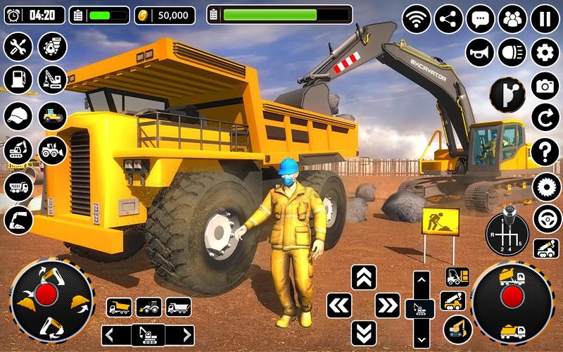 City Heavy Excavator Crane 3D Screenshot 0