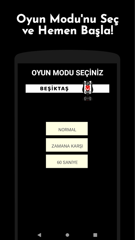 Beşiktaş Futbolcu Kart Eşleştirme Oyunu 螢幕截圖 1