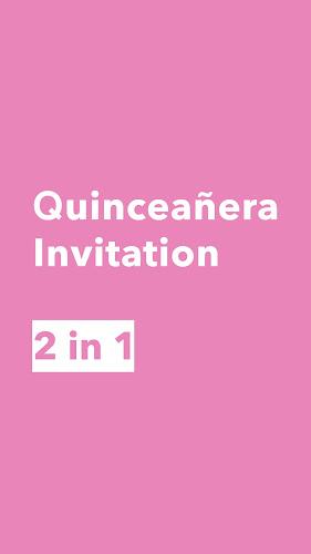 Create Quinceañera Invitation 螢幕截圖 0