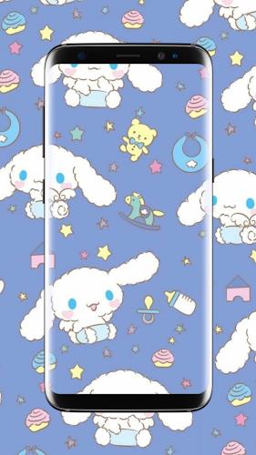 Cute Cinnamoroll Wallpaper स्क्रीनशॉट 1