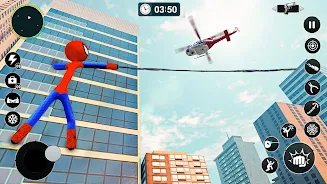 Flying Spider Rope Hero Games スクリーンショット 3