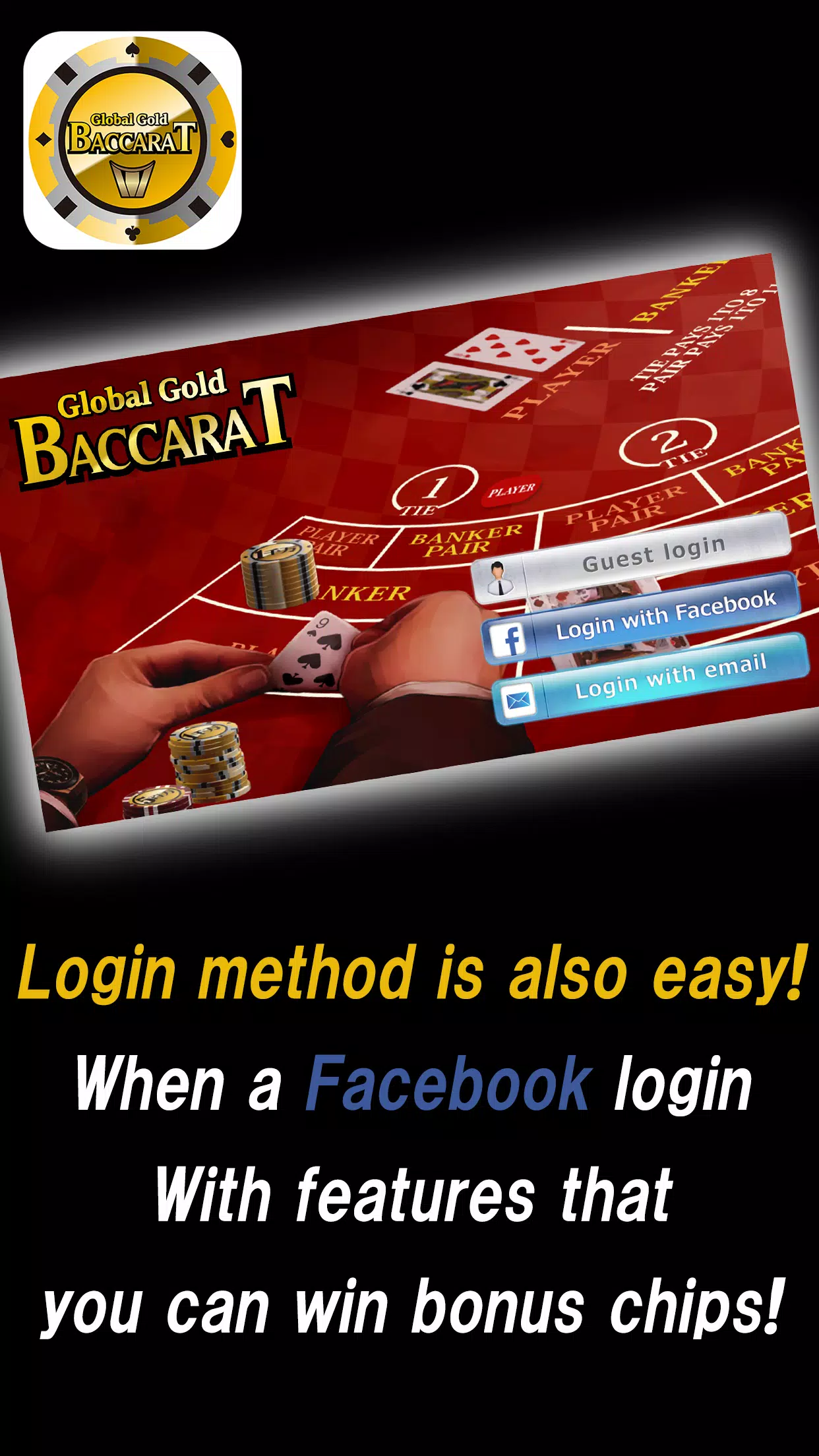 Global Gold Baccarat Screenshot 0