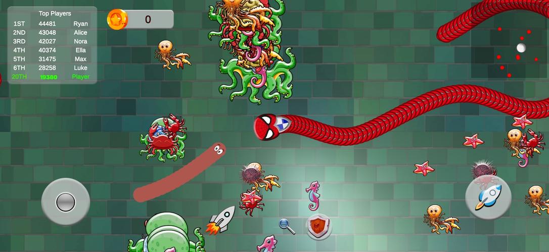 Snake Zone.io Slither Worm Скриншот 3