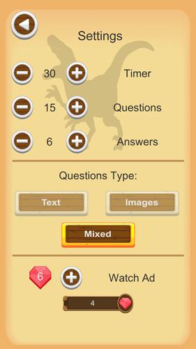 Dinosaurs Quiz应用截图第2张