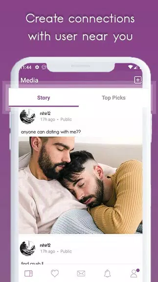 Gay Dating, Chat and Meet Скриншот 1