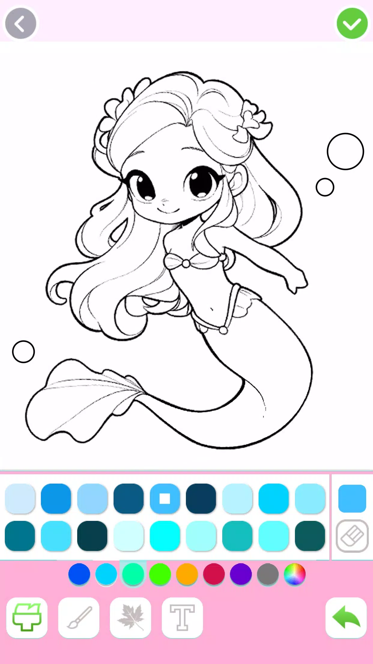 Mermaid Coloring:Mermaid games应用截图第2张