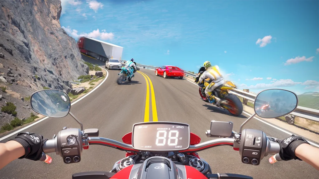 Moto Bike Rider Traffic Racing Screenshot 2