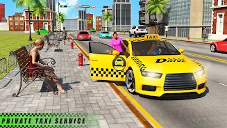 USA Taxi Car Driving: Car Game Ảnh chụp màn hình 1