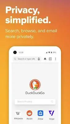 DuckDuckGo Private Browser স্ক্রিনশট 0