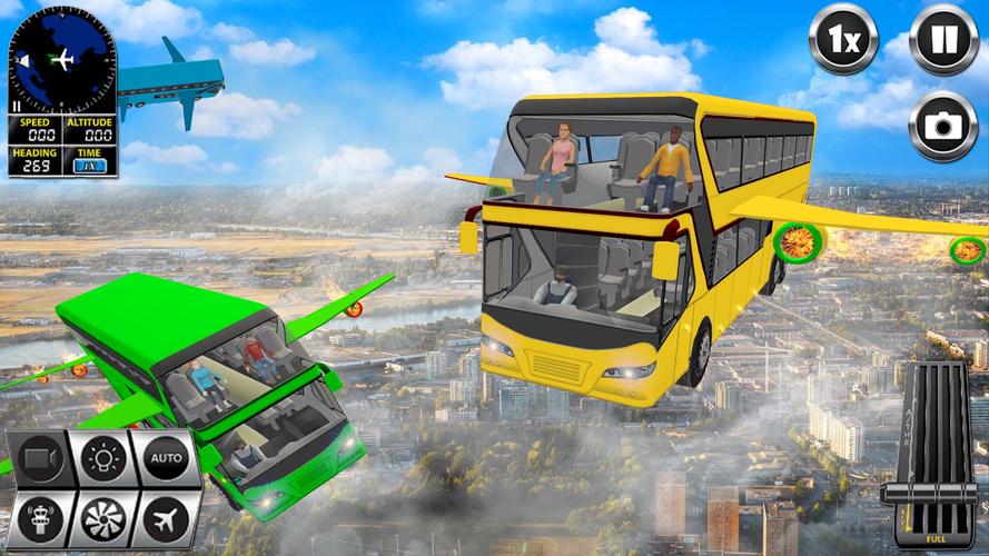 Flying Bus Simulator Bus Games Screenshot 2