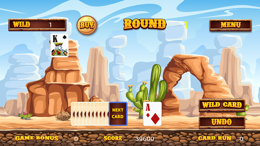 Wild West Tri Peaks Solitaire应用截图第1张