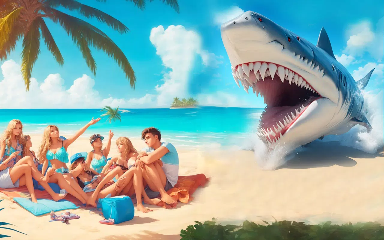 Angry Shark Attack Shark Game 螢幕截圖 1