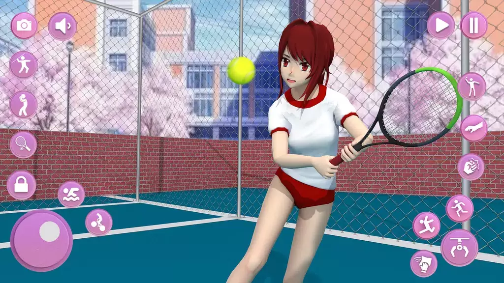 Anime School Girl Simulator 3D Скриншот 1