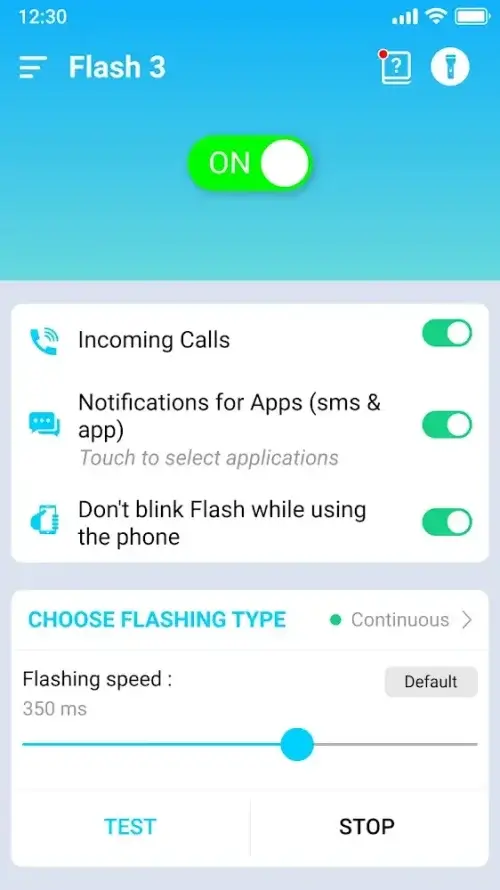 Flash Notification On Call (Flash Alerts 3) Screenshot 3