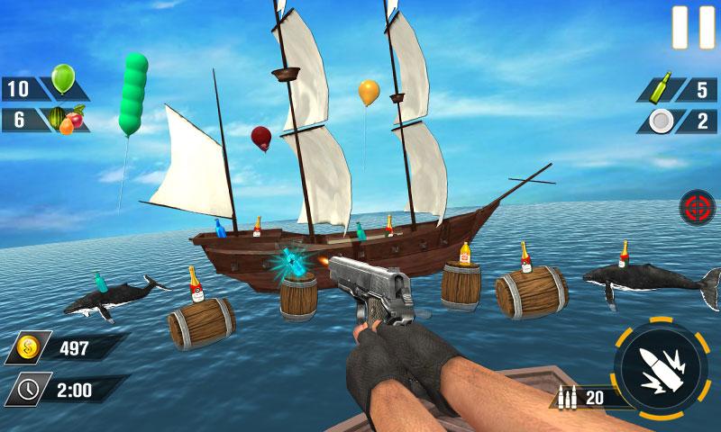 Bottle Gun Shooter Game Mod应用截图第2张