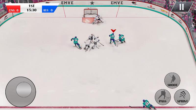 Ice Hockey Games 3D Ice Rage Скриншот 1