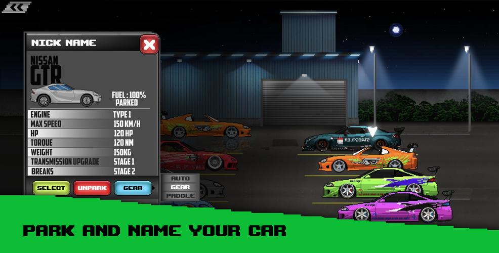 Pixel Car: Reckless Racer ဖန်သားပြင်ဓာတ်ပုံ 3