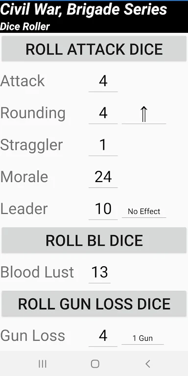 Civil War Brigade Series Dice Roller应用截图第1张