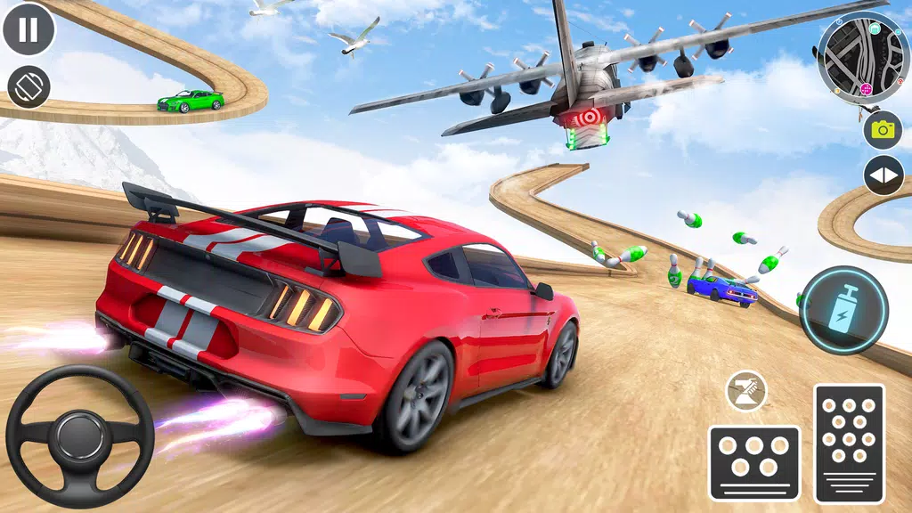 Muscle Car Stunts - Ramp Car 螢幕截圖 1