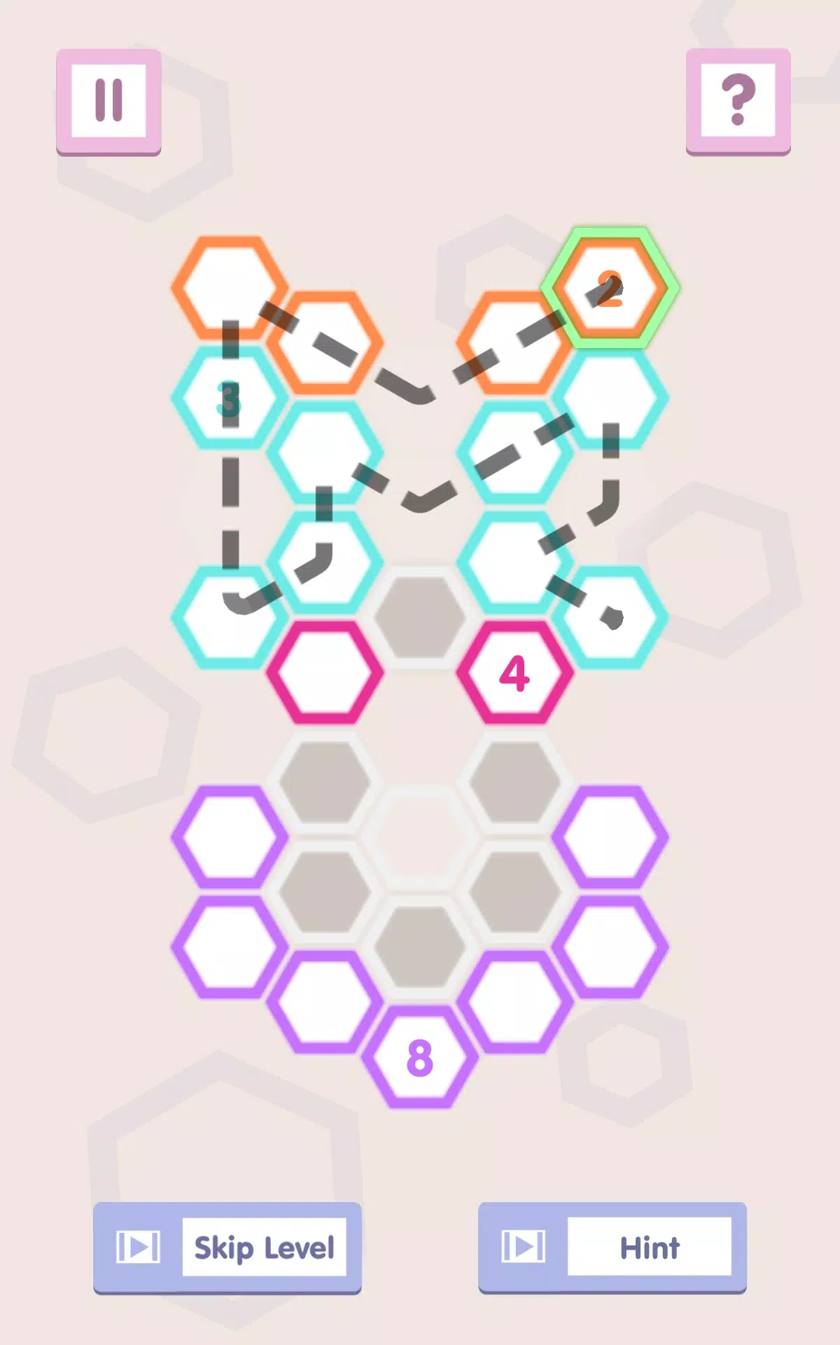 Schermata Number Path: Hexa Links 1