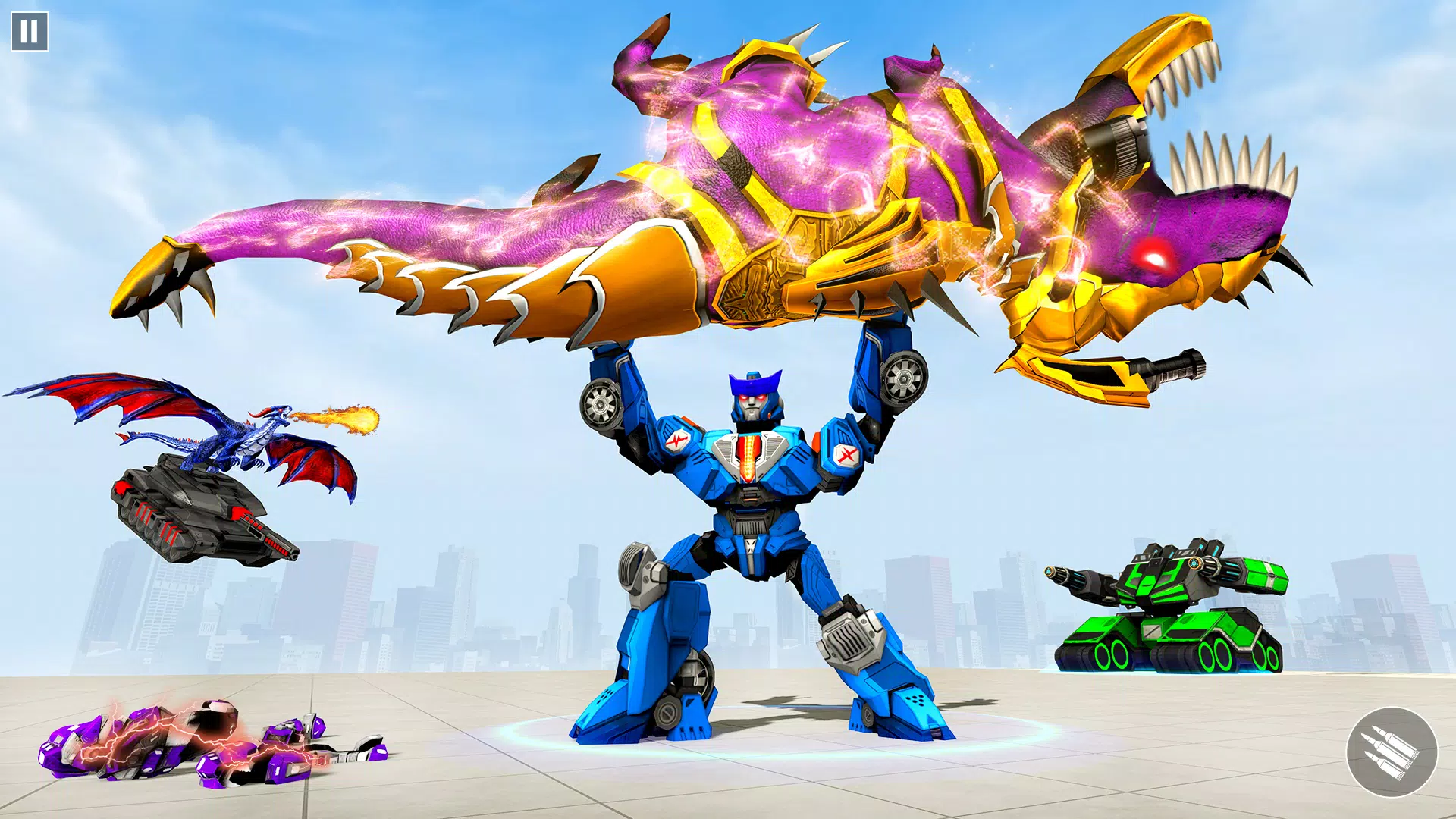 Dino Robot Car Transform Game स्क्रीनशॉट 3