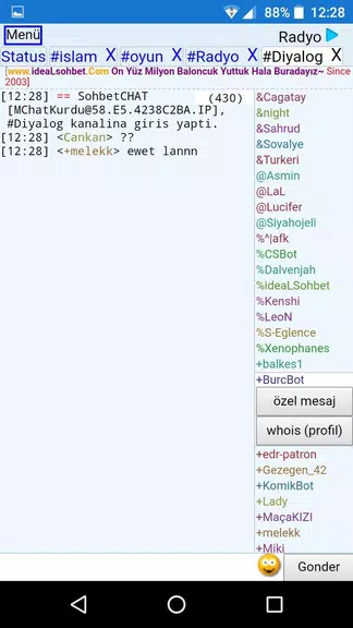 ChatKurdu Mobil Sohbet スクリーンショット 1