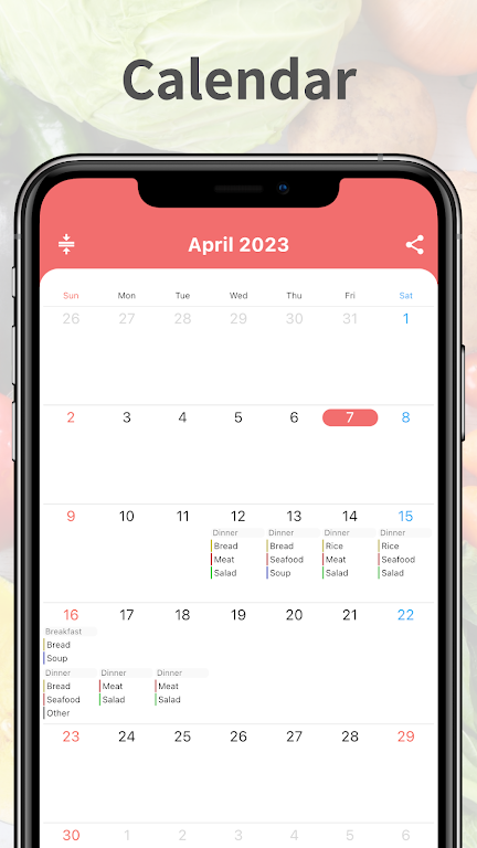 Daily Meal Planner Screenshot 0