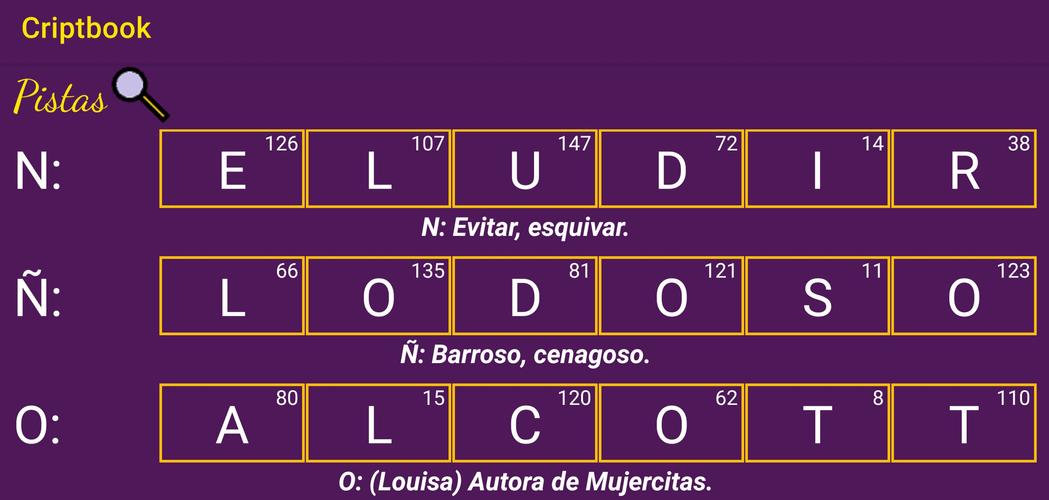 Criptogramas Literarios Captura de tela 0