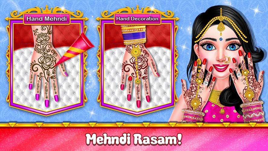 Indian Wedding Makeup Dressup Captura de tela 3