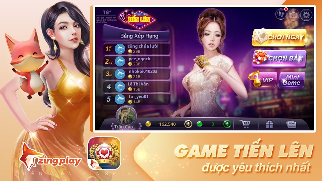 Tiến lên Miền Nam - Tiến Lên - ZingPlay स्क्रीनशॉट 0