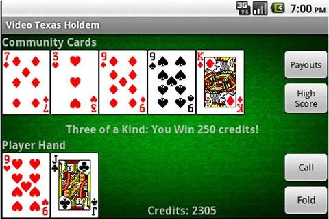 Video Texas Holdem Poker 스크린샷 1