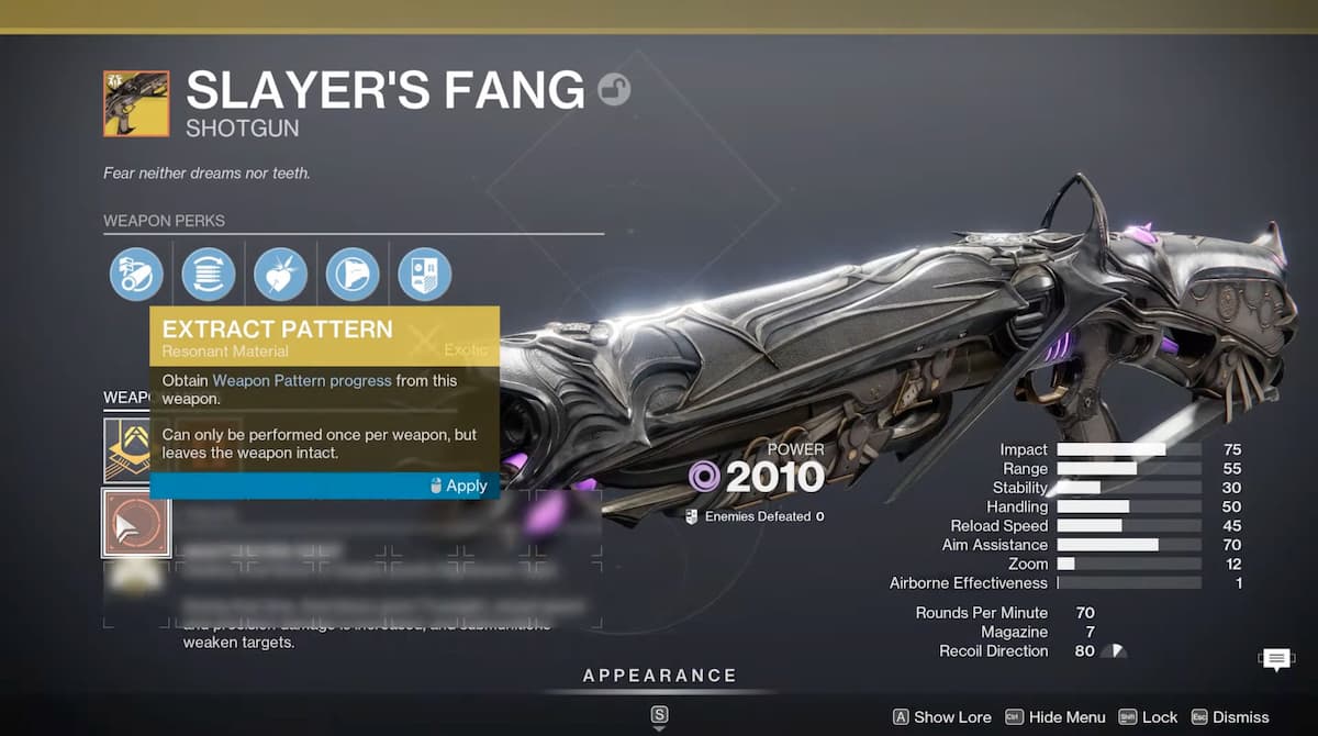 Cómo conseguir la escopeta Fang del asesino en Destiny 2