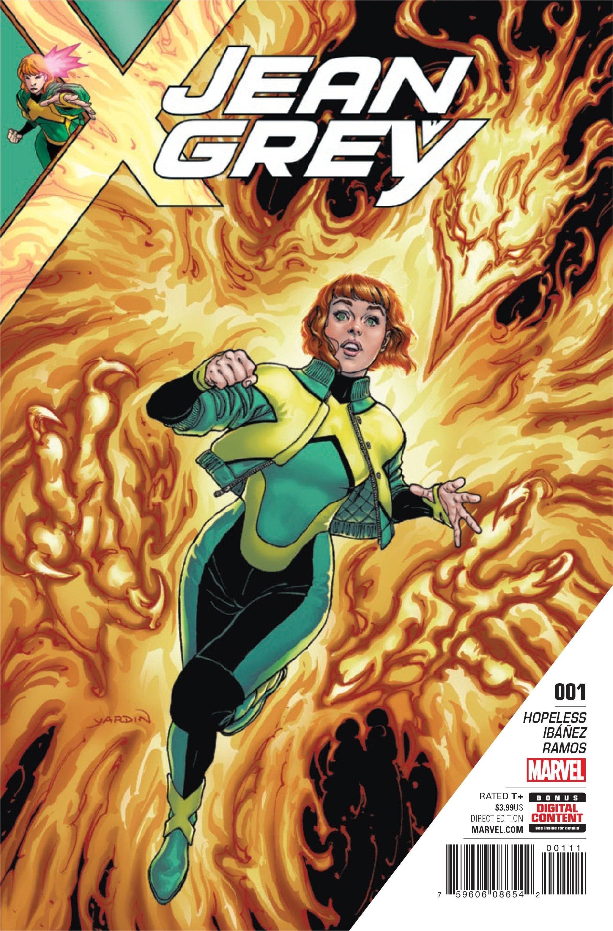 Jean Grey dalam komik. Kredit Imej: Marvel Comics