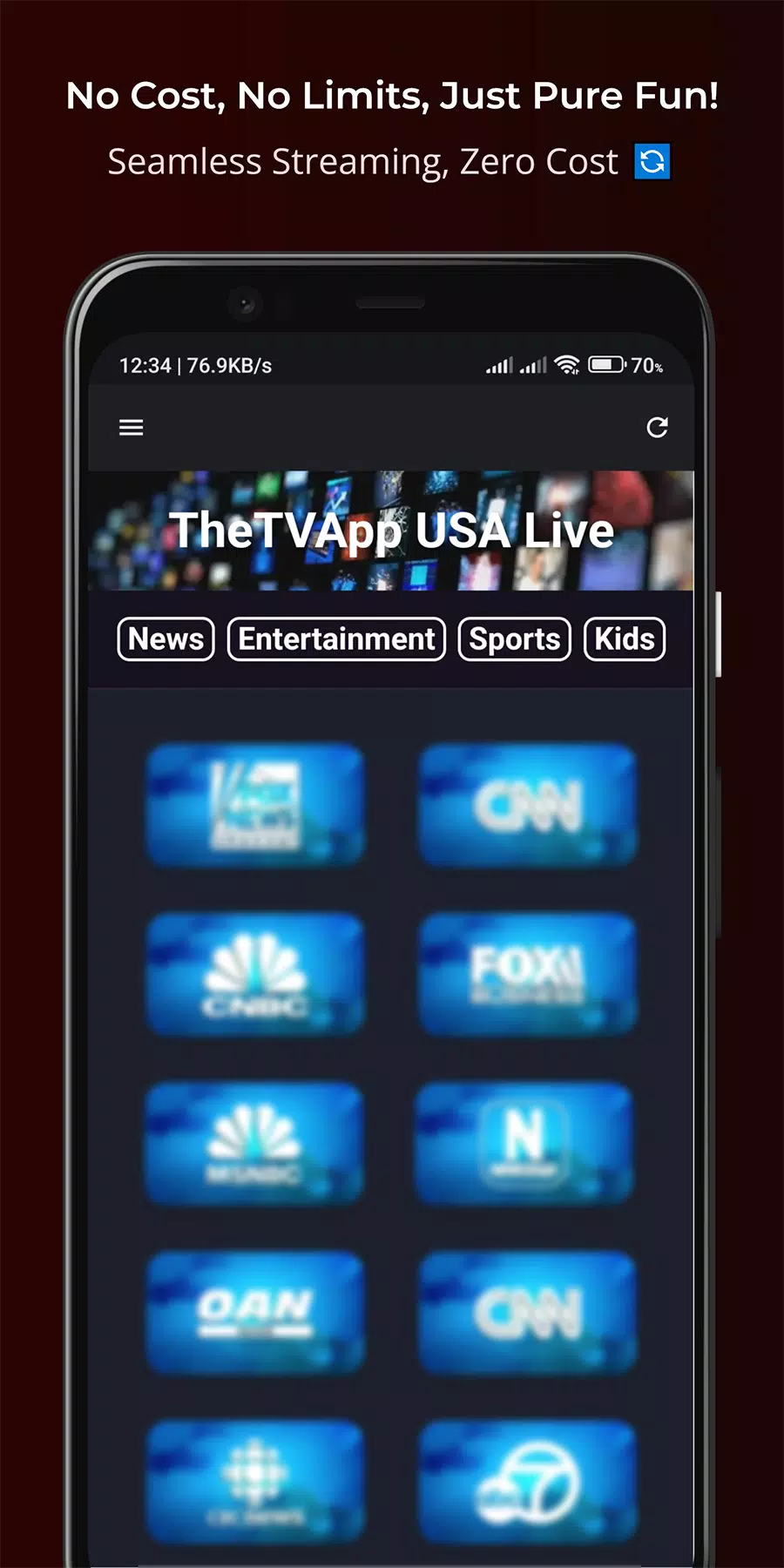 TheTVApp USA Live 螢幕截圖 1