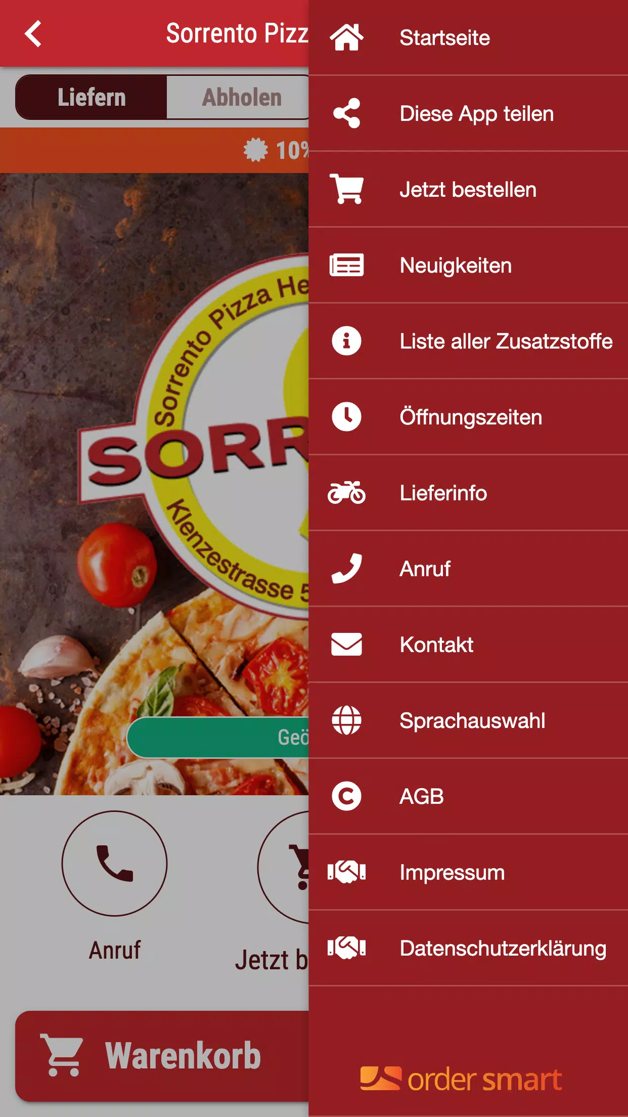 Sorrento Pizza Heimservice 螢幕截圖 2