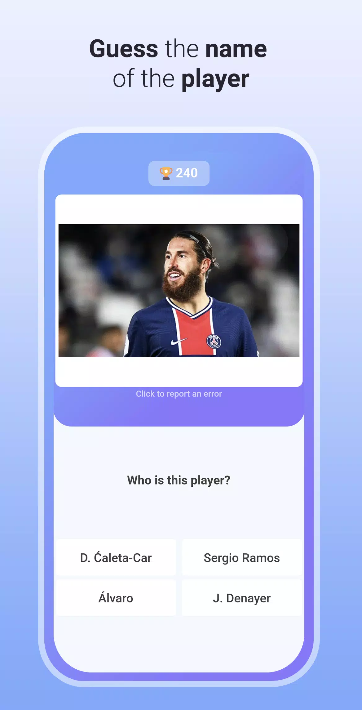 Quiz Soccer - Guess the name Скриншот 3