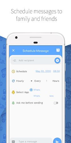 Wasavi: Auto message scheduler 螢幕截圖 3