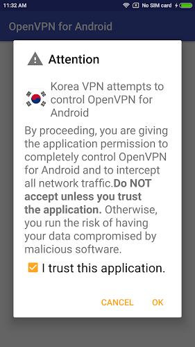 Korea VPN - Plugin for OpenVPN Screenshot 0